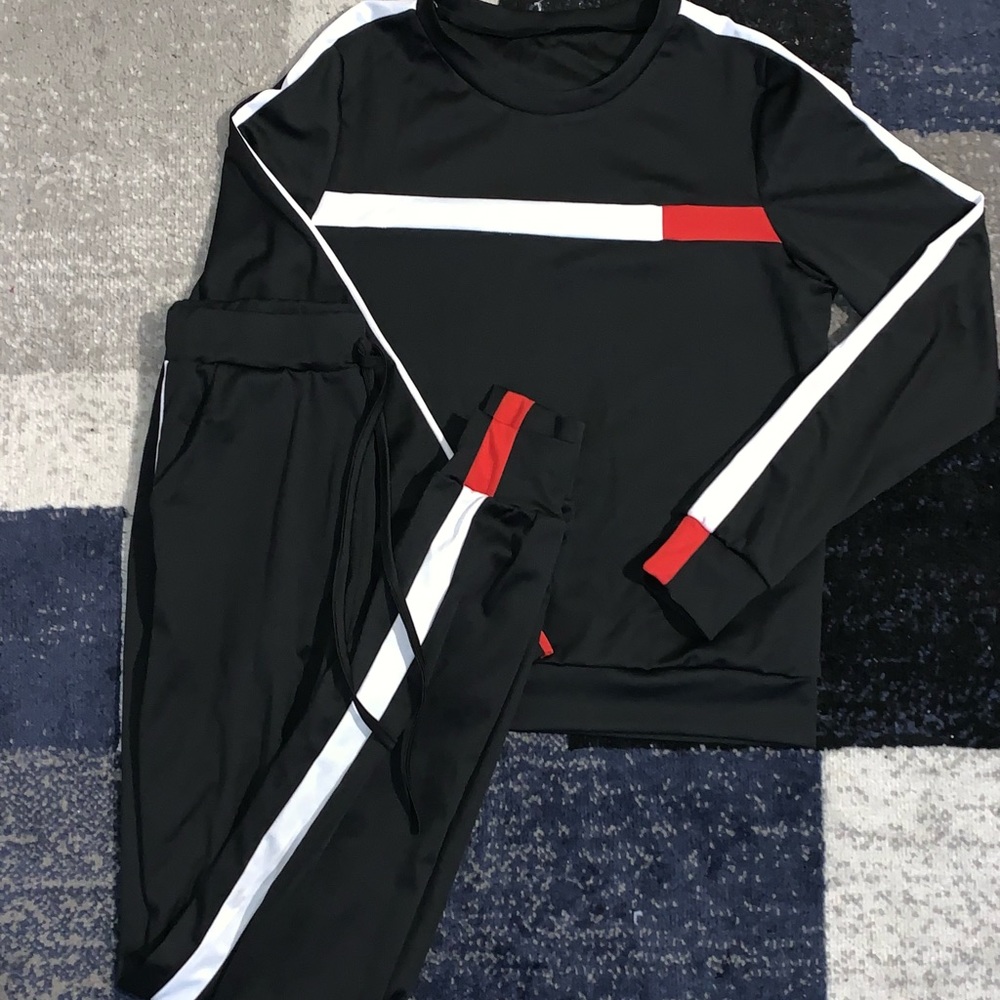 Black two piece Sweatsuit